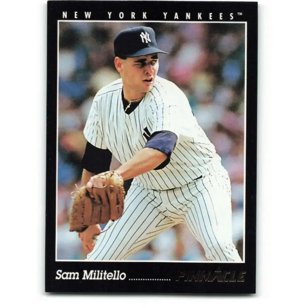 1993 Pinnacle #225 Sam Militello NM-MT New York Yankees Baseball Card - Baseball Card Single