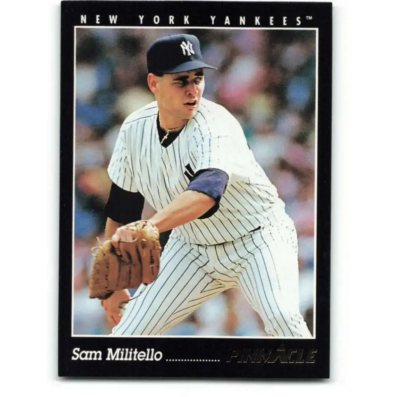 1993 Pinnacle #225 Sam Militello NM-MT New York Yankees Baseball Card - Baseball Card Single