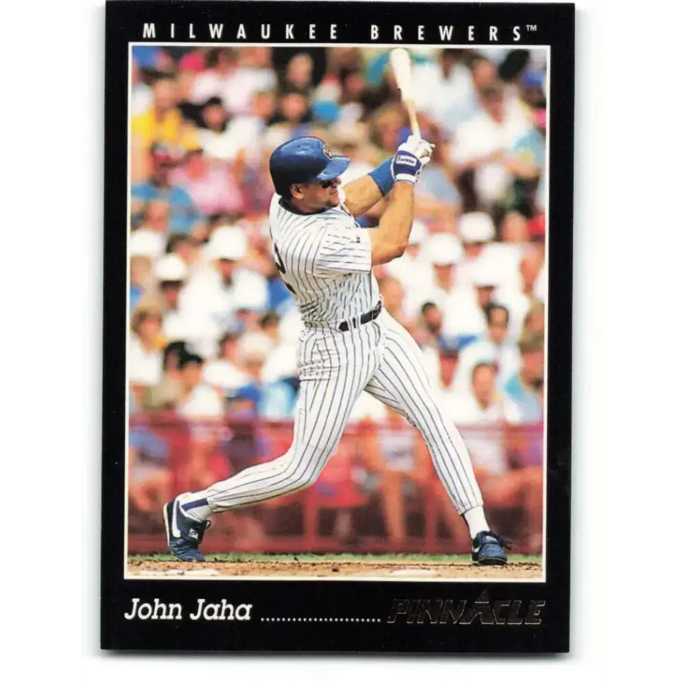 1993 Pinnacle #228 John Jaha NM-MT Milwaukee Brewers Baseball Card - Baseball Card Single