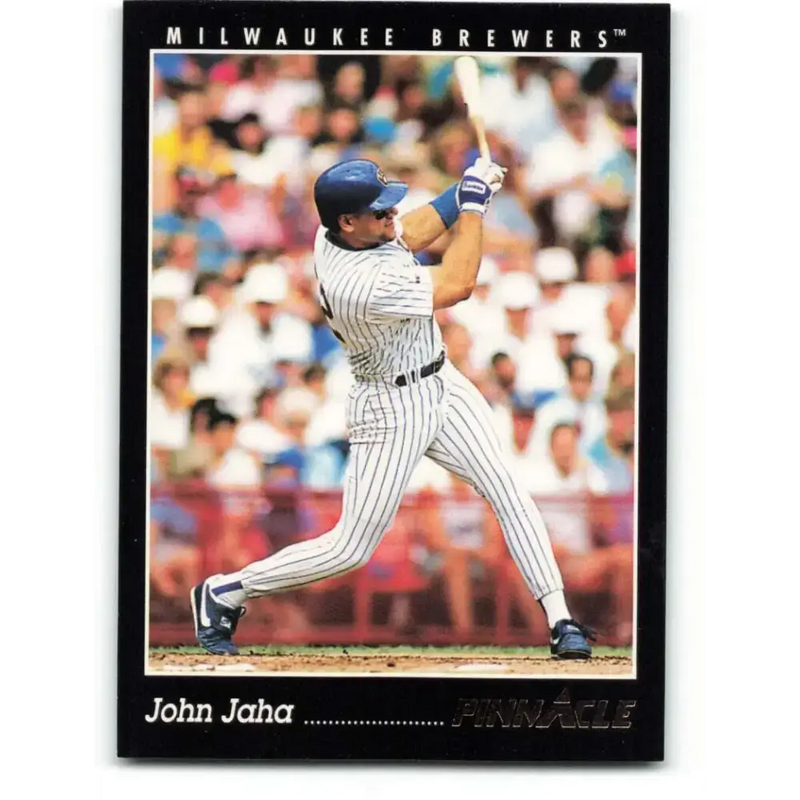 1993 Pinnacle #228 John Jaha NM-MT Milwaukee Brewers Baseball Card - Baseball Card Single