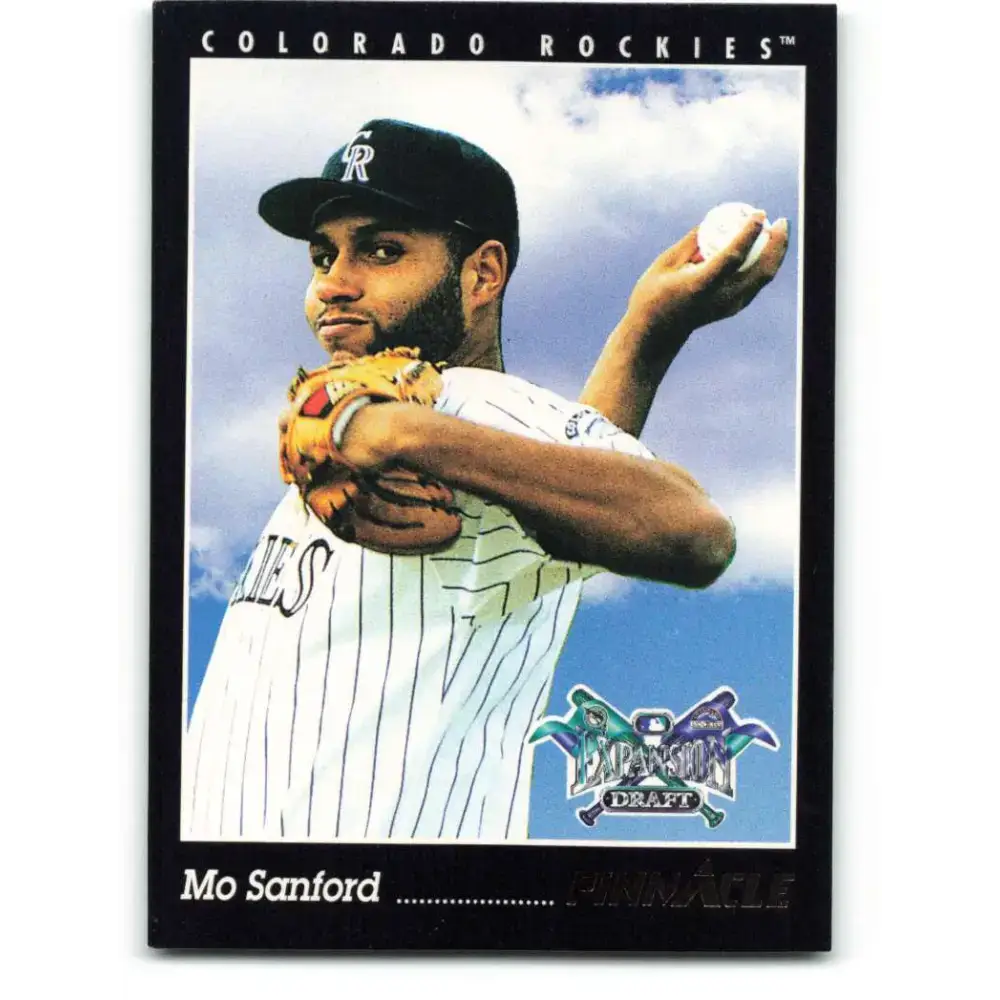 1993 Pinnacle #230 Mo Sanford NM-MT Colorado Rockies Baseball Card - Baseball Card Single