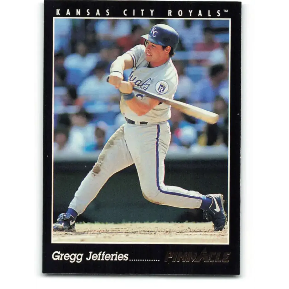 1993 Pinnacle #24 Gregg Jefferies NM-MT Kansas City Royals Baseball Card - Baseball Card Single