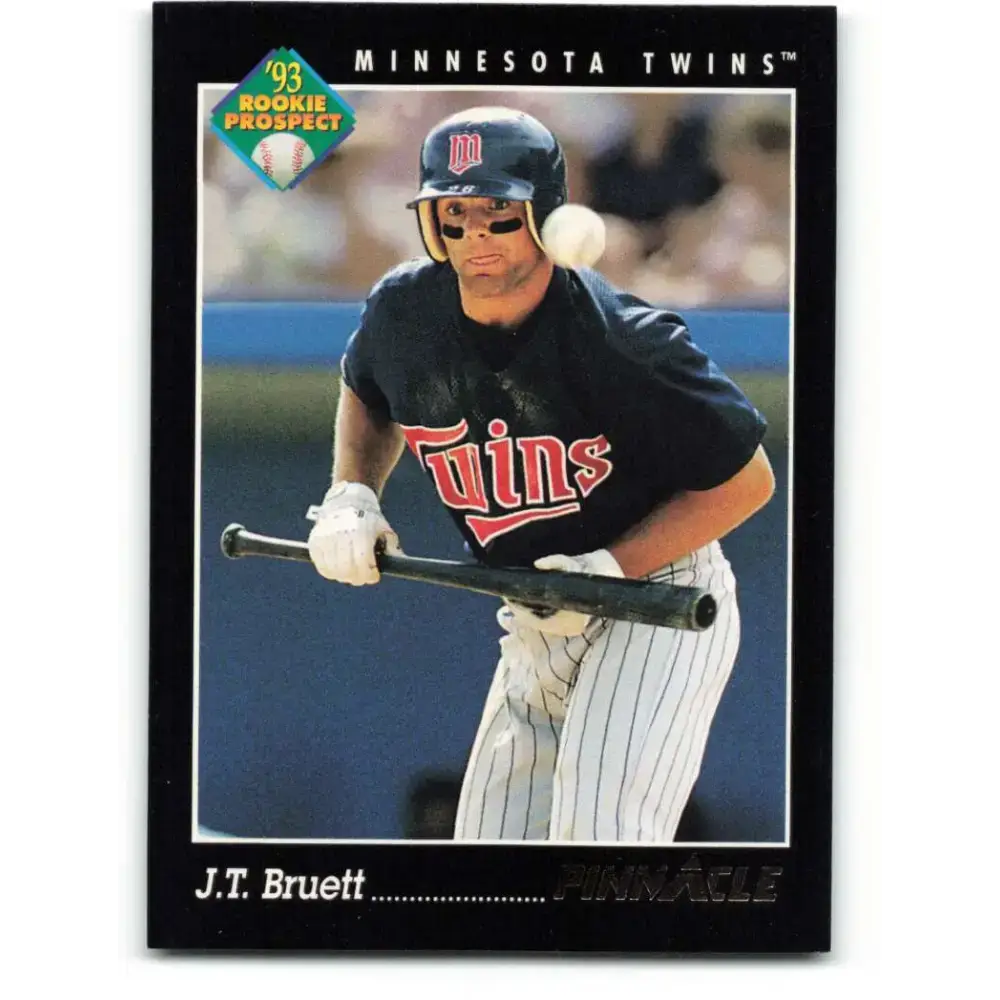 1993 Pinnacle #241 J.T. Bruett NM-MT Minnesota Twins Baseball Card - Baseball Card Single