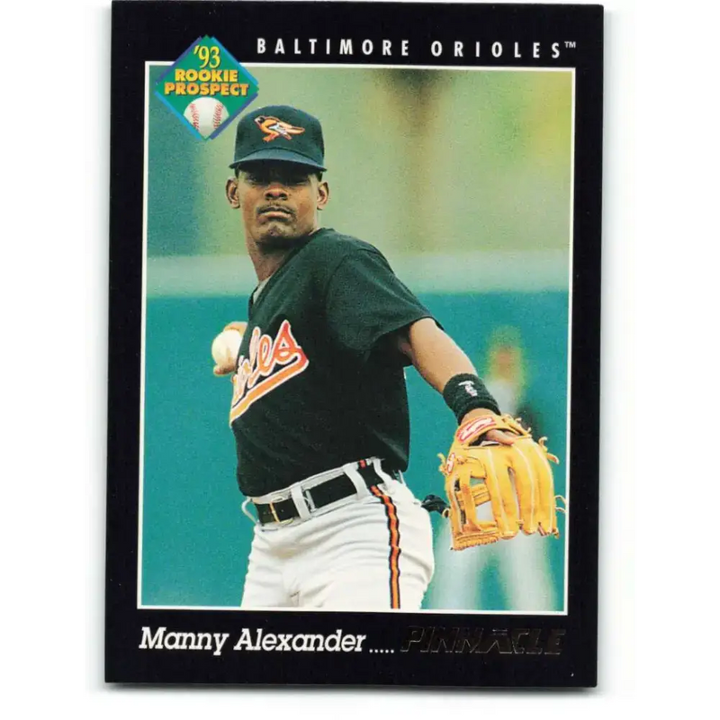 1993 Pinnacle #244 Manny Alexander NM-MT Baltimore Orioles Baseball Card - Baseball Card Single