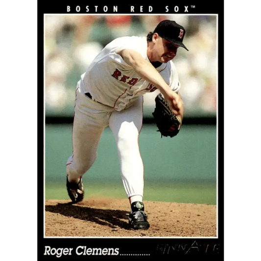 1993 Pinnacle #25 Roger Clemens EX/NM Boston Red Sox Baseball Card - Baseball Card Single