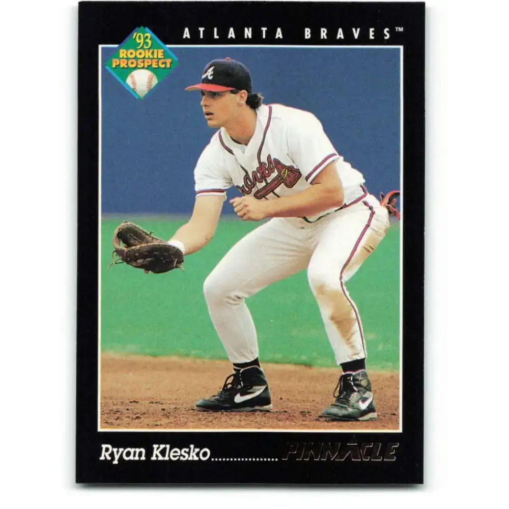 1993 Pinnacle #251 Ryan Klesko NM-MT Atlanta Braves Baseball Card - Baseball Card Single