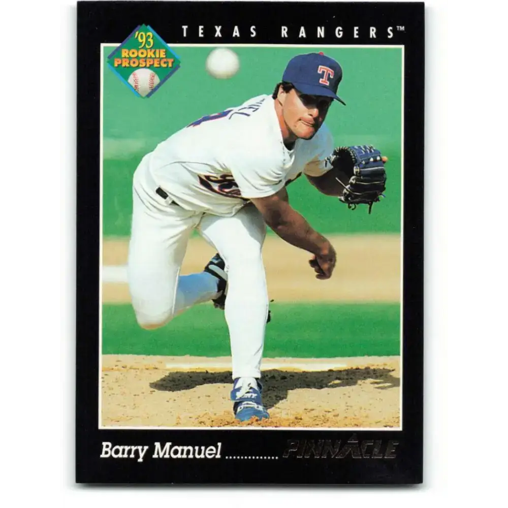 1993 Pinnacle #257 Barry Manuel NM-MT Texas Rangers Baseball Card - Baseball Card Single