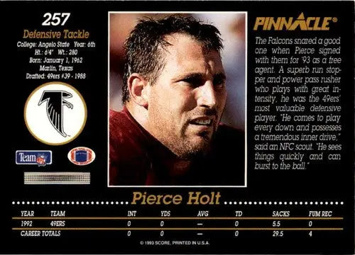 1993 Pinnacle #257 Pierce Holt ID:45826 - Football Card Single