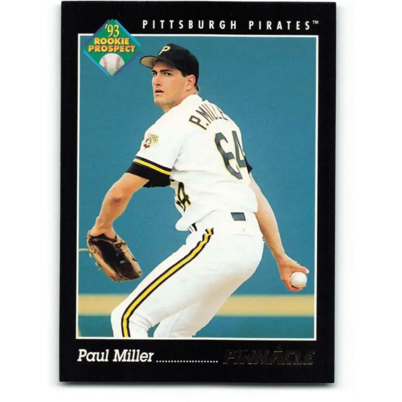 1993 Pinnacle #258 Paul Miller NM-MT Pittsburgh Pirates Baseball Card - Baseball Card Single