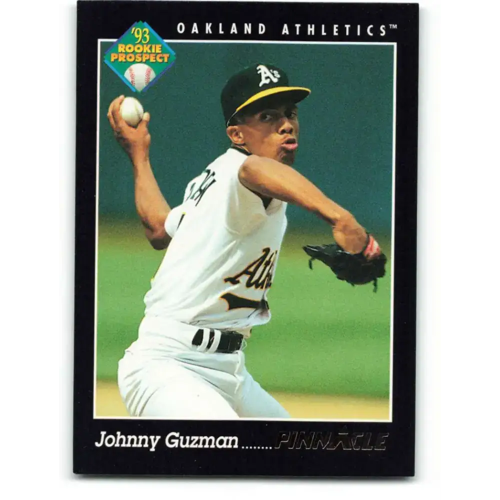 1993 Pinnacle #261 Johnny Guzman NM-MT Oakland Athletics Baseball Card - Baseball Card Single