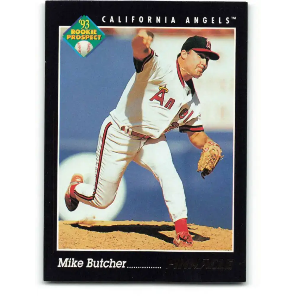 1993 Pinnacle #262 Mike Butcher NM-MT California Angels Baseball Card - Baseball Card Single