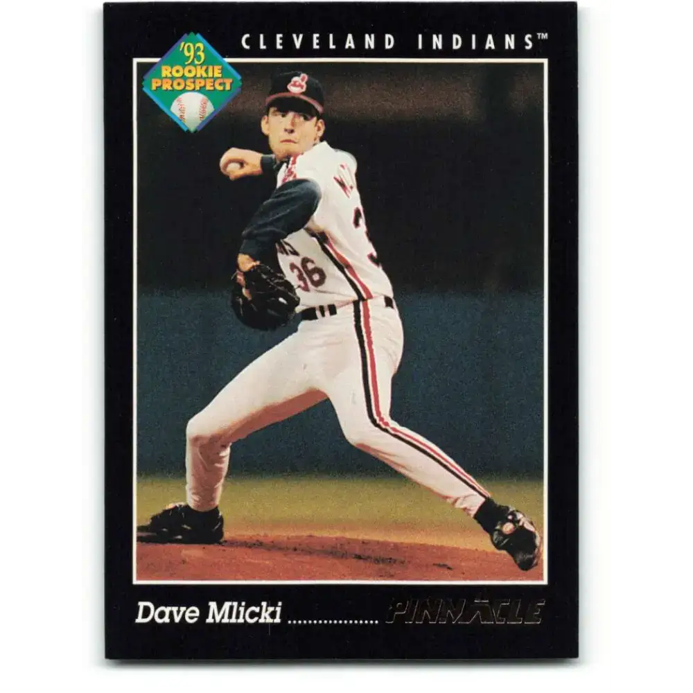 1993 Pinnacle #275 Dave Mlicki NM-MT Cleveland Indians Baseball Card - Baseball Card Single