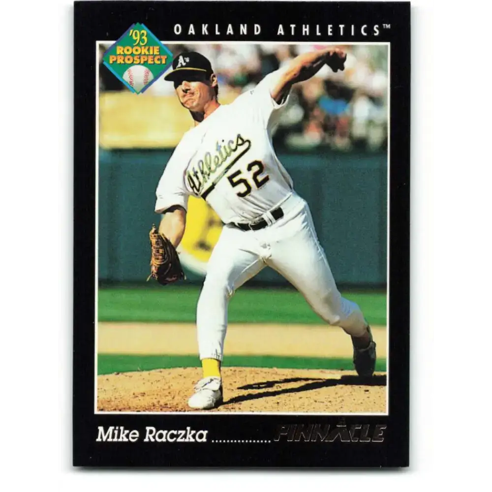 1993 Pinnacle #277 Mike Raczka NM-MT Oakland Athletics Baseball Card - Baseball Card Single