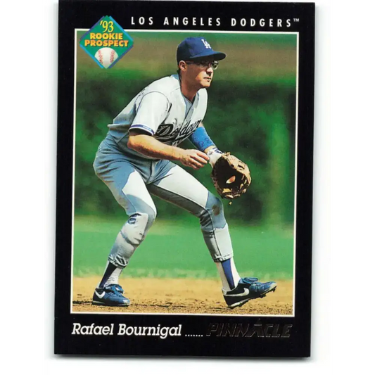 1993 Pinnacle #279 Rafael Bournigal NM-MT RC Rookie Los Angeles Dodgers Baseball Card - Baseball Card Single