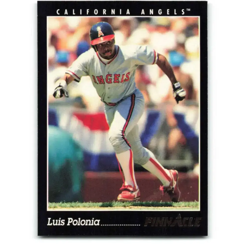 1993 Pinnacle #31 Luis Polonia NM-MT California Angels Baseball Card - Baseball Card Single
