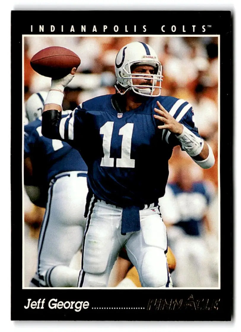 1993 Pinnacle #326 Jeff George - Football Card Single