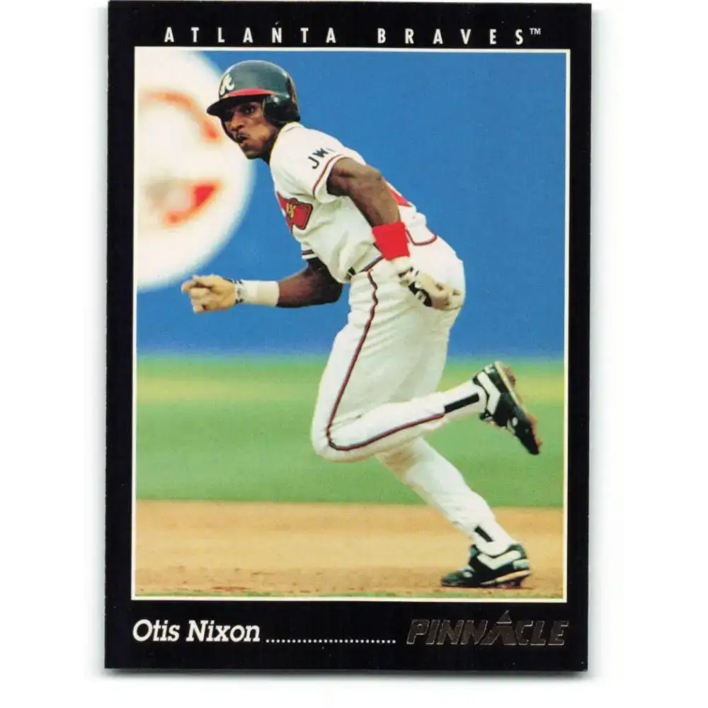 1993 Pinnacle #35 Otis Nixon NM-MT Atlanta Braves Baseball Card - Baseball Card Single