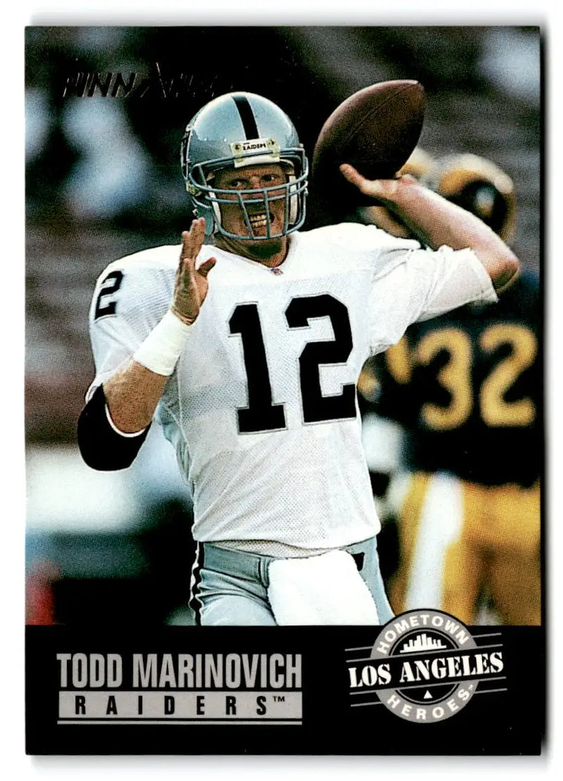 1993 Pinnacle #357 Todd Marinovich - Football Card Single