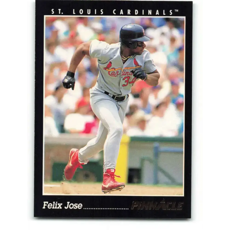 1993 Pinnacle #36 Felix Jose NM-MT St. Louis Cardinals Baseball Card - Baseball Card Single