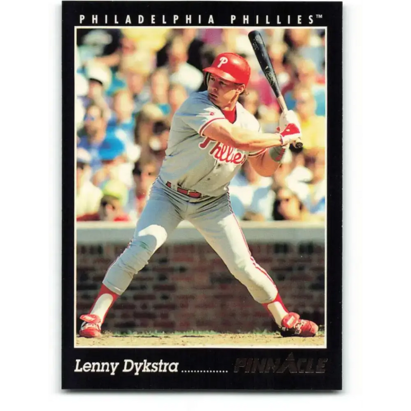 1993 Pinnacle #45 Lenny Dykstra NM-MT Philadelphia Phillies Baseball Card - Baseball Card Single