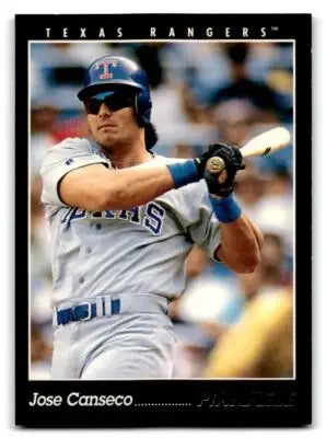 Jose Canseco baseball card from 1993 Pinnacle #49 featuring Jose Canseco