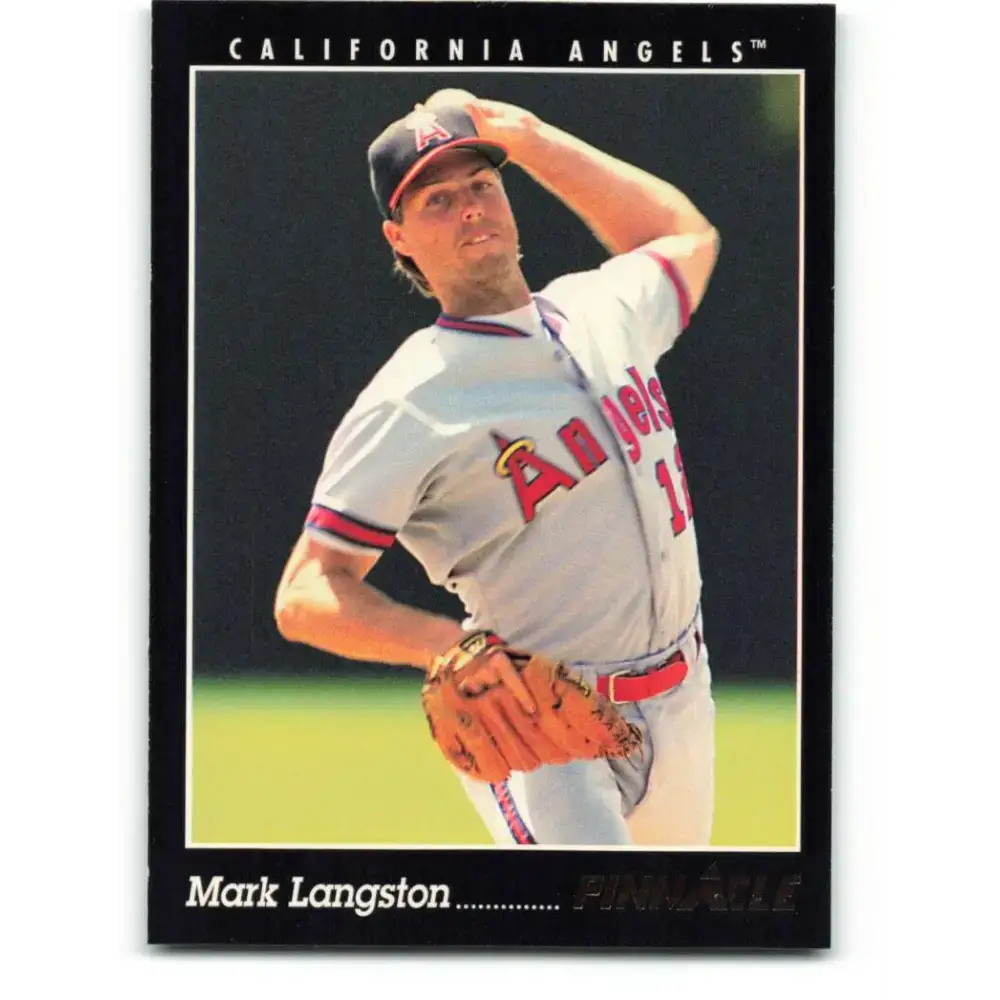 1993 Pinnacle #56 Mark Langston NM-MT California Angels Baseball Card - Baseball Card Single
