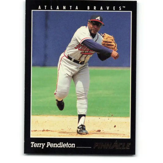 1993 Pinnacle #60 Terry Pendleton NM-MT Atlanta Braves Baseball Card - Baseball Card Single