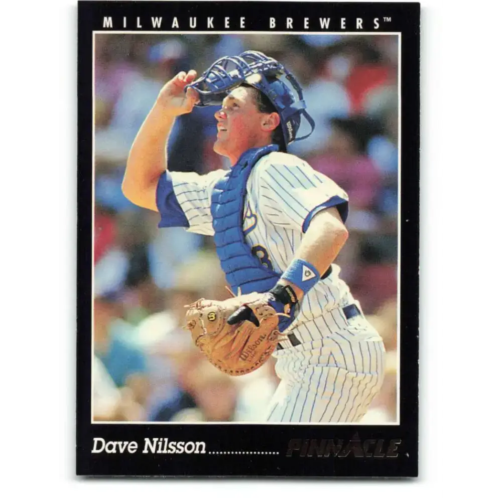1993 Pinnacle #61 Dave Nilsson NM-MT Milwaukee Brewers Baseball Card - Baseball Card Single