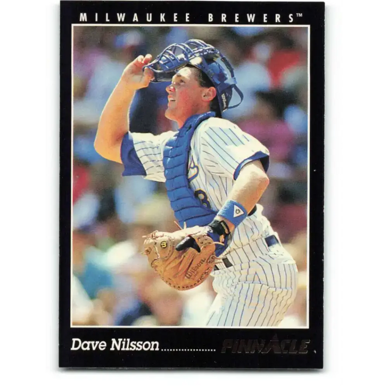 1993 Pinnacle #61 Dave Nilsson NM-MT Milwaukee Brewers Baseball Card - Baseball Card Single