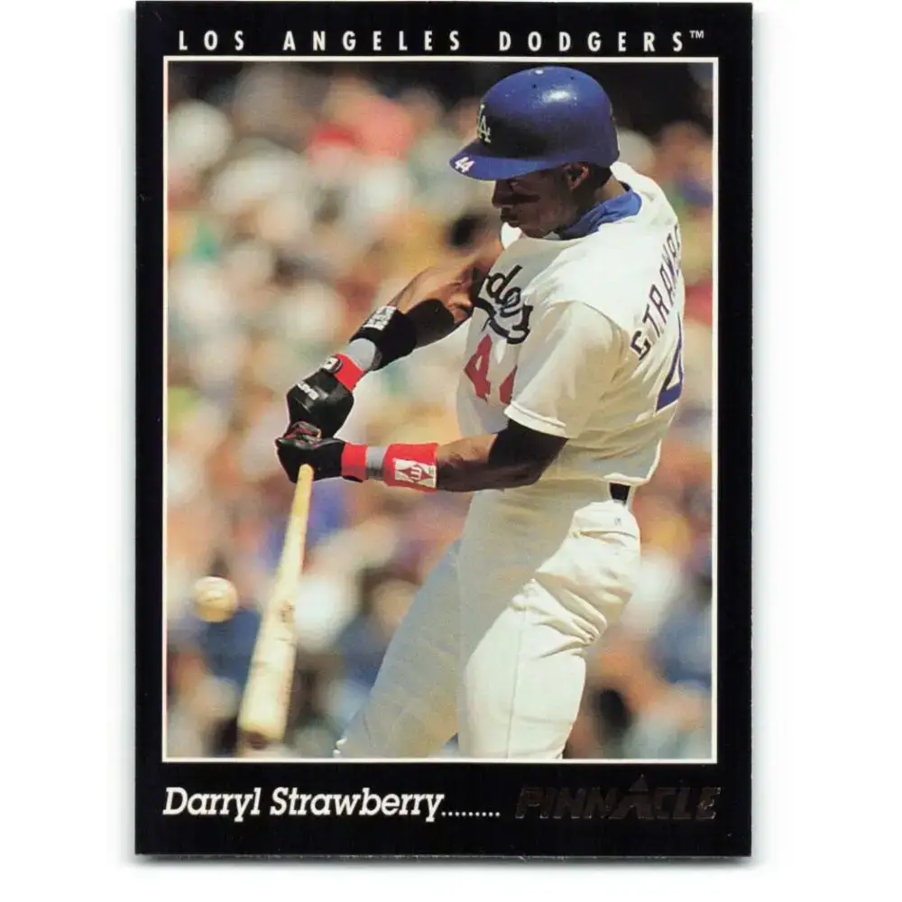 1993 Pinnacle #64 Darryl Strawberry NM-MT Los Angeles Dodgers Baseball Card - Baseball Card Single