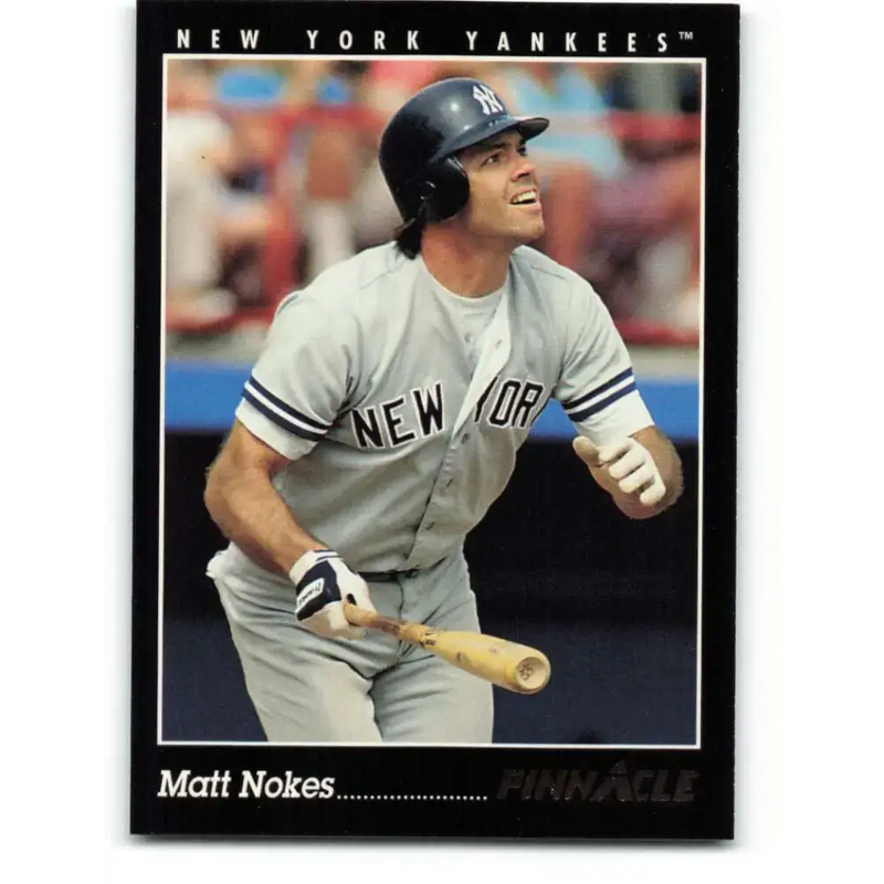 1993 Pinnacle #82 Matt Nokes NM-MT New York Yankees Baseball Card - Baseball Card Single