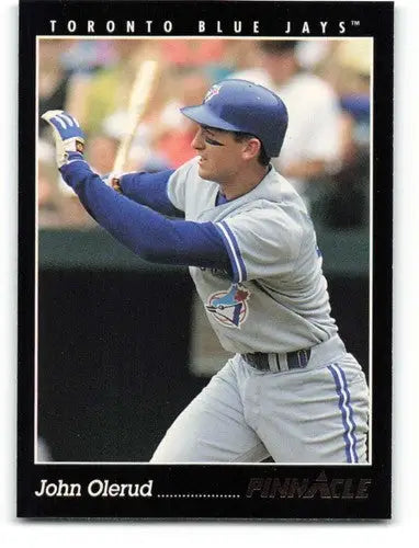 Original gloss 1993 Pinnacle John Olerud Blue Jays baseball card NM Near Mint