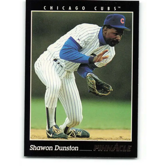 1993 Pinnacle #89 Shawon Dunston NM-MT Chicago Cubs Baseball Card - Baseball Card Single