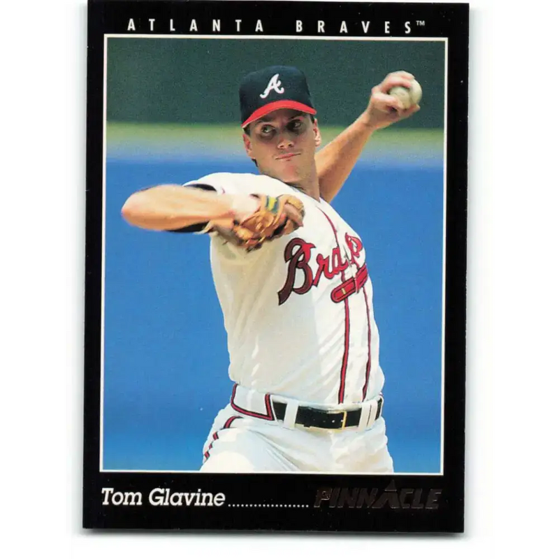 1993 Pinnacle #90 Tom Glavine NM-MT Atlanta Braves Baseball Card - Baseball Card Single