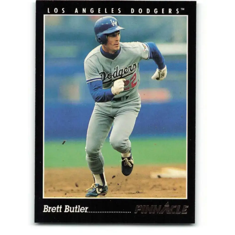 1993 Pinnacle #91 Brett Butler NM-MT Los Angeles Dodgers Baseball Card - Baseball Card Single