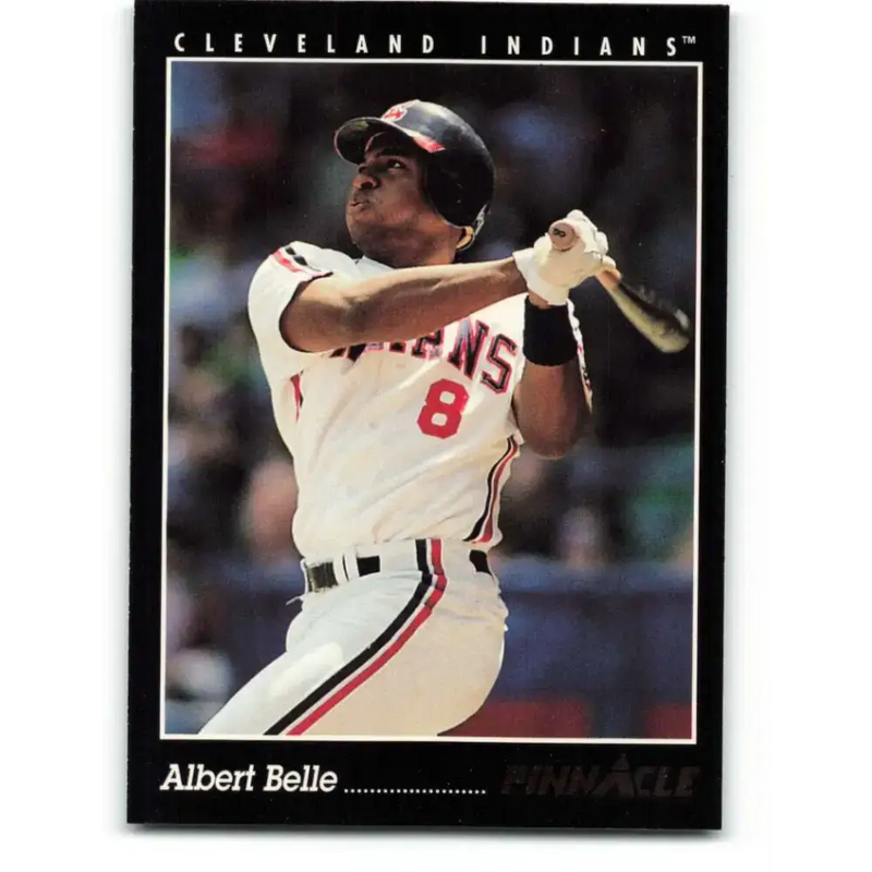 1993 Pinnacle #93 Albert Belle NM-MT Cleveland Indians Baseball Card - Baseball Card Single