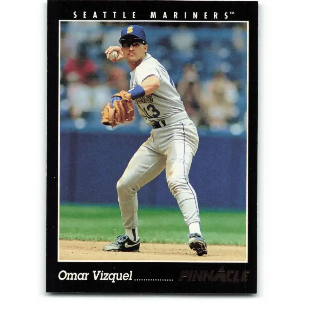 1993 Pinnacle #95 Omar Vizquel NM-MT Seattle Mariners Baseball Card - Baseball Card Single