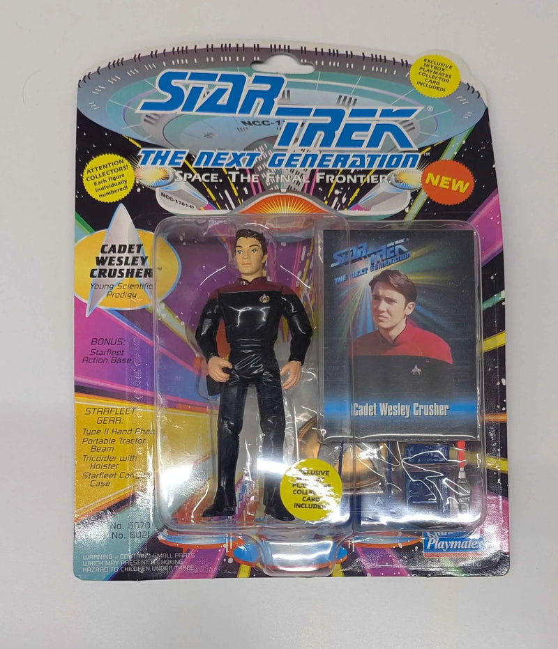 Vintage 1993 Playmates Cadet Wesley Crusher action figure from Star Trek The Next Generation
