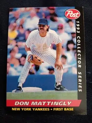 1993 Post #12 Don Mattingly NY Yankees. EX-NRMT - Baseball Card Single