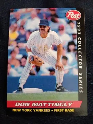 1993 Post #12 Don Mattingly NY Yankees. EX-NRMT - Baseball Card Single