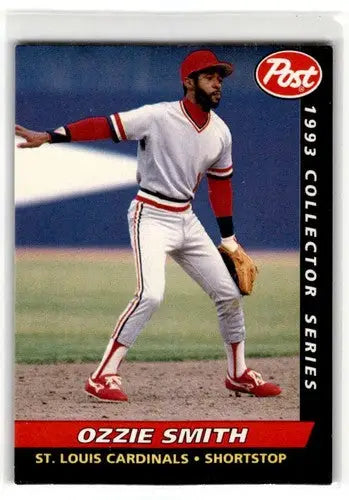 1993 Post Cereal #26 Ozzie Smith St. Louis Cardinals Baseball Cards ID:52653 - Baseball Card Single