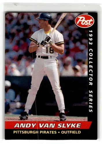 1993 Post Cereal #27 Andy Van Slyke Pittsburgh Pirates Baseball Card ID:52655 - Baseball Card Single