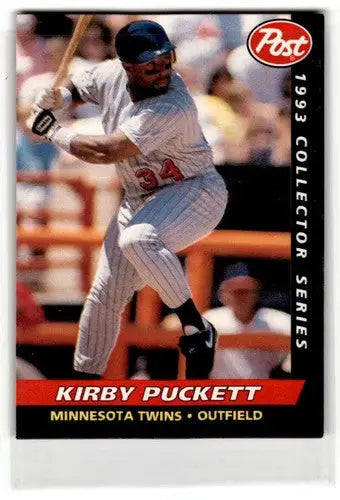 1993 Post Cereal #3 Kirby Puckett Minnesota Twins Baseball Cards ID:52658 - Baseball Card Single