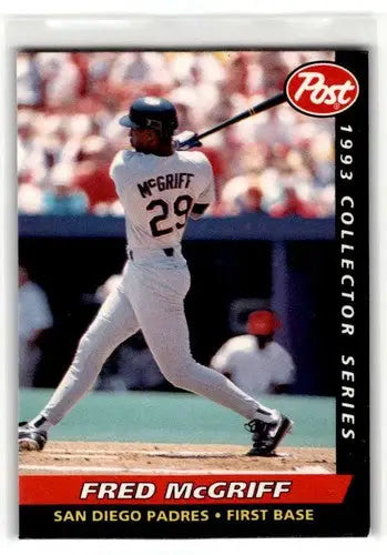1993 Post Cereal #5 Fred McGriff San Diego Padres Baseball Cards ID:52660 - Baseball Card Single