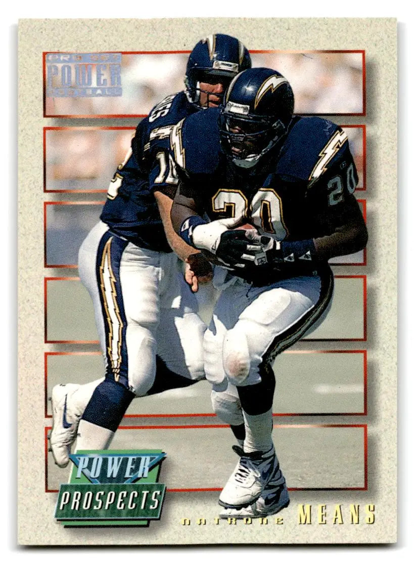 1993 Pro Set Power Update: Power Prospects #PP18 Natrone Means - Football Card Single