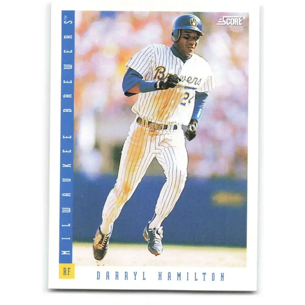 1993 Score #118 Darryl Hamilton NM-MT Milwaukee Brewers Baseball Card - Baseball Card Single