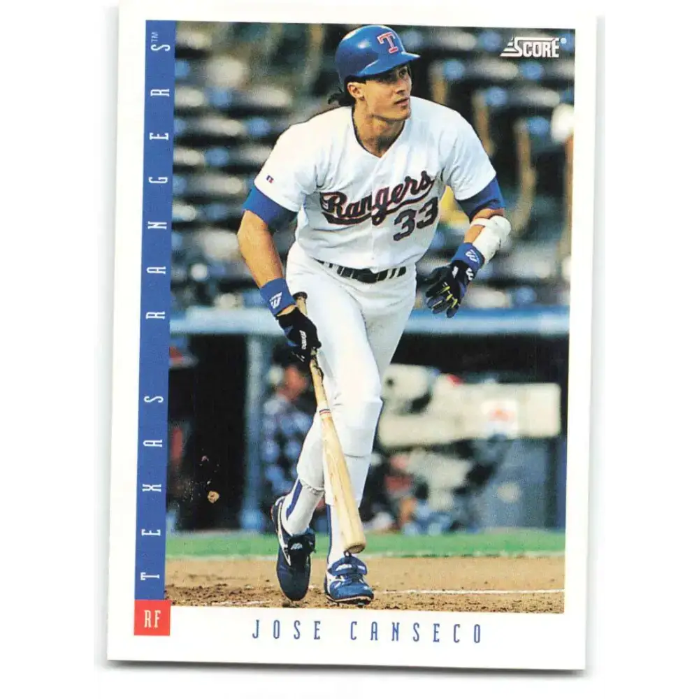 1993 Score #13 Jose Canseco NM-MT Texas Rangers Baseball Card - Baseball Card Single