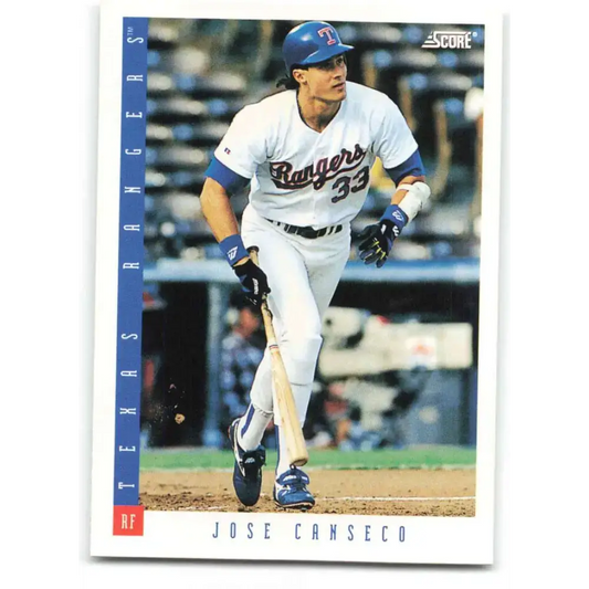 1993 Score #13 Jose Canseco NM-MT Texas Rangers Baseball Card - Baseball Card Single