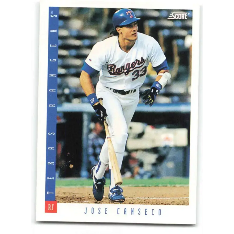 1993 Score #13 Jose Canseco NM-MT Texas Rangers Baseball Card - Baseball Card Single