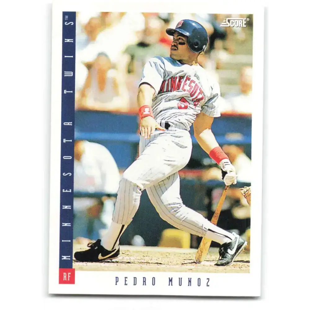 1993 Score #130 Pedro Munoz NM-MT Minnesota Twins Baseball Card - Baseball Card Single